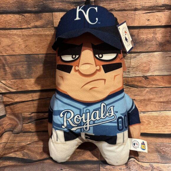 Kansas City Royals Plush Baseball Player MLB Stuffed Toy Figure Good Stuff - Picture 1 of 8